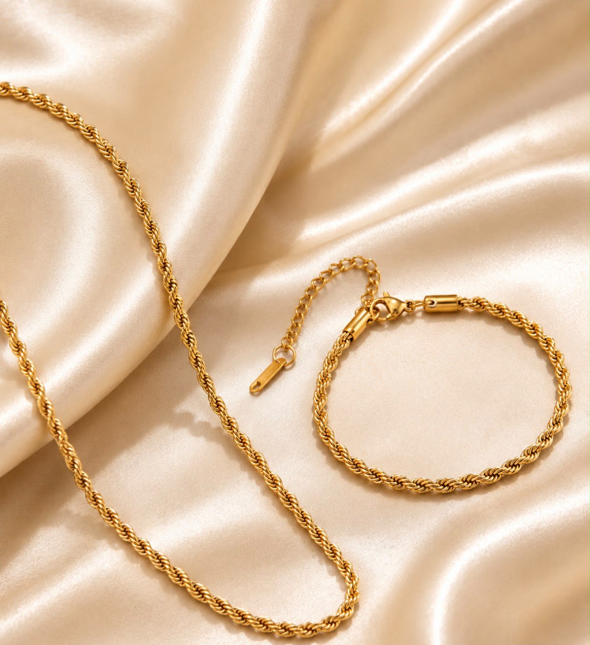 L&P Jewels — Twisted Tea Chain gold necklace